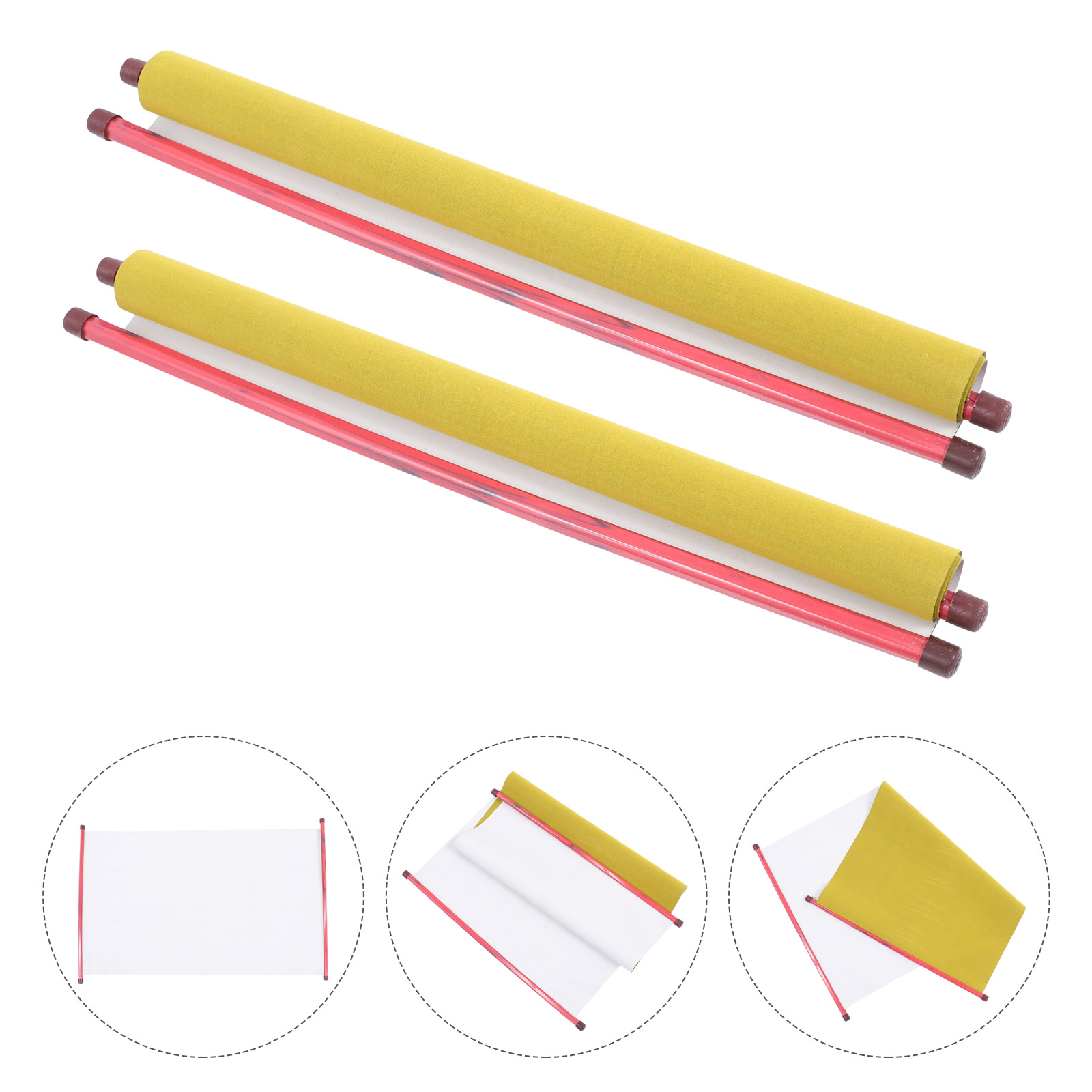 2 Stuks Chinese Water Schrijven Doek Kalligrafie Praktijk Pen Kalligrafie Rollen