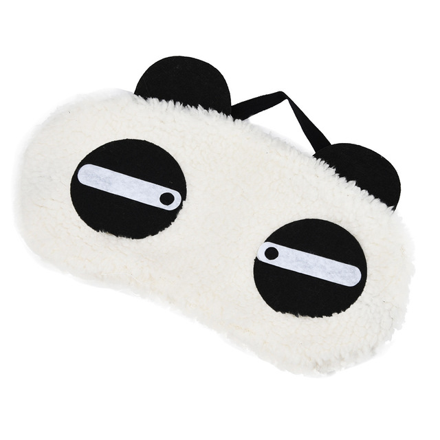 3d skyer sovende øjenmaske blød bind for øjnene øjendæksel skygge blødt betræk til rejser søvn øjenskygge øjenskygge værktøj børn: Panda øjenmaske