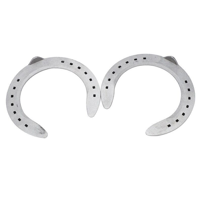 8 Pcs Horse Equipment Aluminum Alloy Horseshoes 2 Front+2 Rear Farrier Tools for Tournament Play,4 Pcs No.5 & 4 Pcs No.4