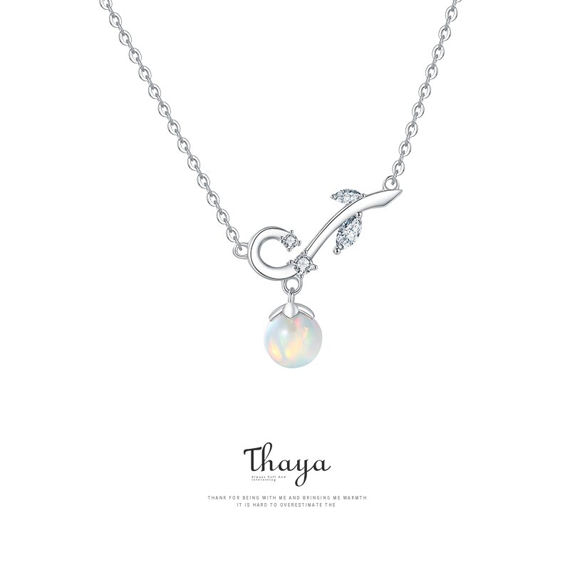 Thaya 925 Silber Schmuck Halskette Kreative Fee Obst Halskette Sterling Silber Weibliche Feine Schmuck collares