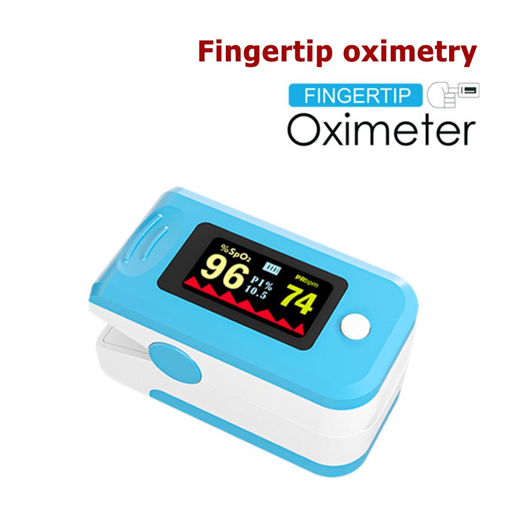 Oxygen Saturation Monitoring Meter Blood Oxygen Monitor Finger Pulse Oximeter Portable Household Heart Rate Oximeter