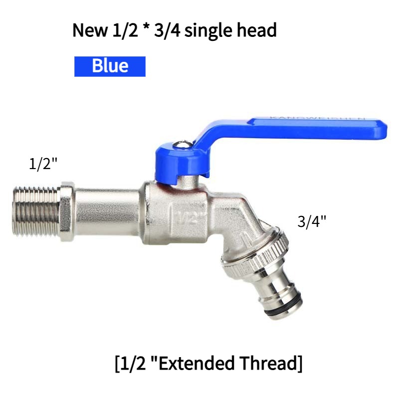 Outils de jardin robinet d'eau en laiton 1/2 "extérieur et intérieur utilisé levier marche/arrêt facile poignée robinets d'alimentation d'arrosage robinet à tournant sphérique: Rouge