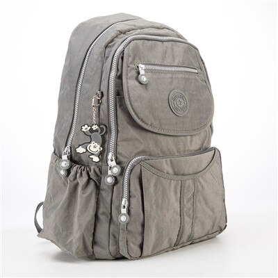 TEGAOTE gran escuela Mochila para chicas adolescentes de gran capacidad Mochila mujeres Mochila de Nylon de de viaje portátil Mochila: Gray / 33CMX16CMX47CM1374