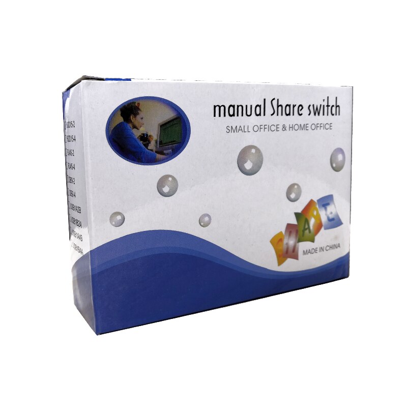 Usb switch 4 portar skrivarväljare manuell knapp switch fyra till en ut flera datorer delar usb-omvandlare
