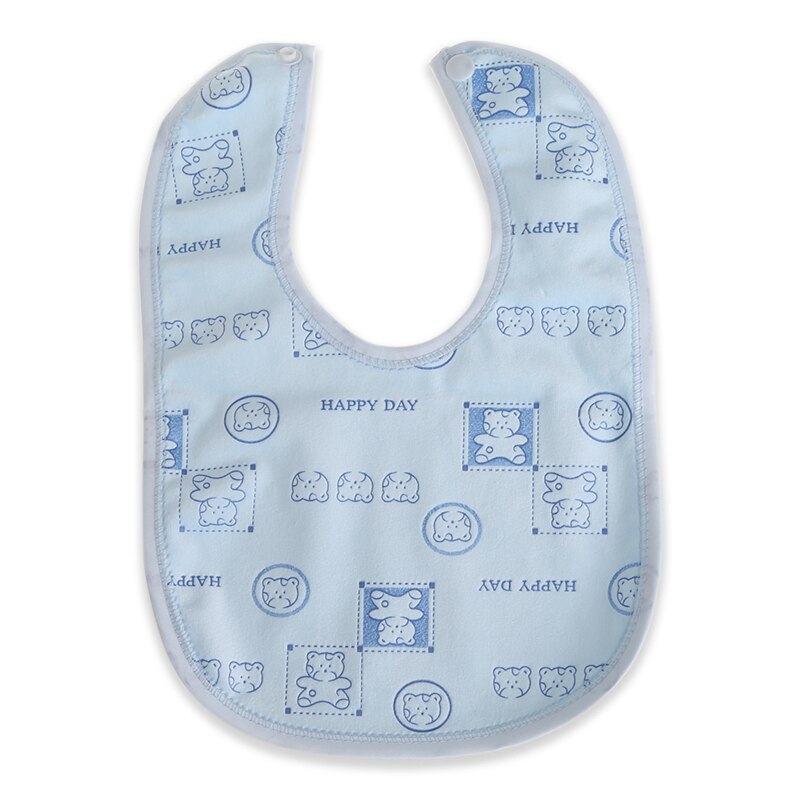 Random Style Baby Bib Velvet Waterproof Baby Care Feeding Printing Bibs Towel GXMB