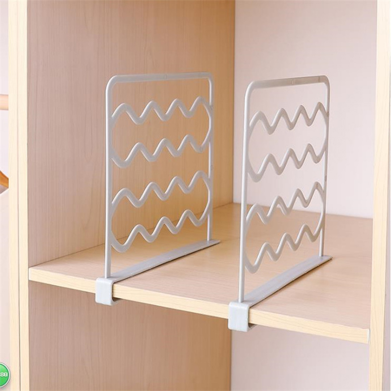 1pc hylleavdelere garderobeoppbevaring lagdelt separator skaphyller bøker håndklær og hattemaker skillevegger klærorganisering  h99f
