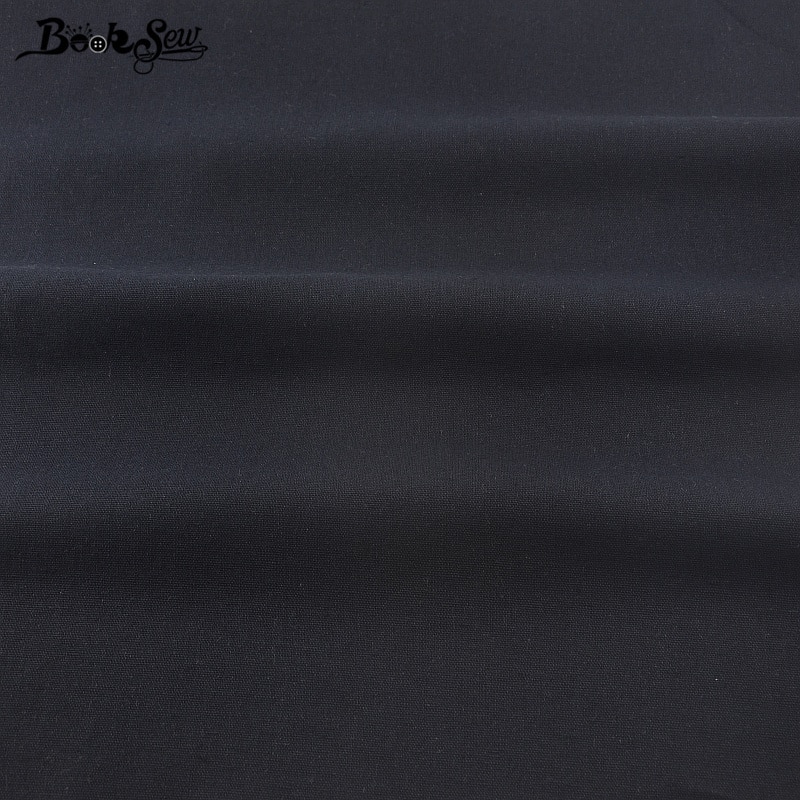 Booksew Textile Cotton Linen Fabric Dark Blue Color Sewing Material For Tablecloth Bag Curtain Cushion Pillow Zakka Tissu CM