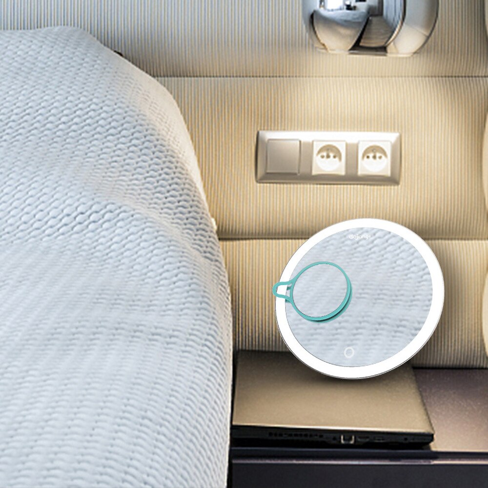 Makeup Mirror LEDs Cosmetic Mirror with Touch Dimmer Switch Detachable Magnifying Mirrors For Beauty Makeup Eyelash Brush