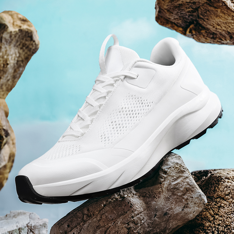 Zapatos de senderismo de goma para hombre, zapatillas de montaña para acampar, para exteriores, antideslizantes, impermeables, transpirables, para caminar y senderismo