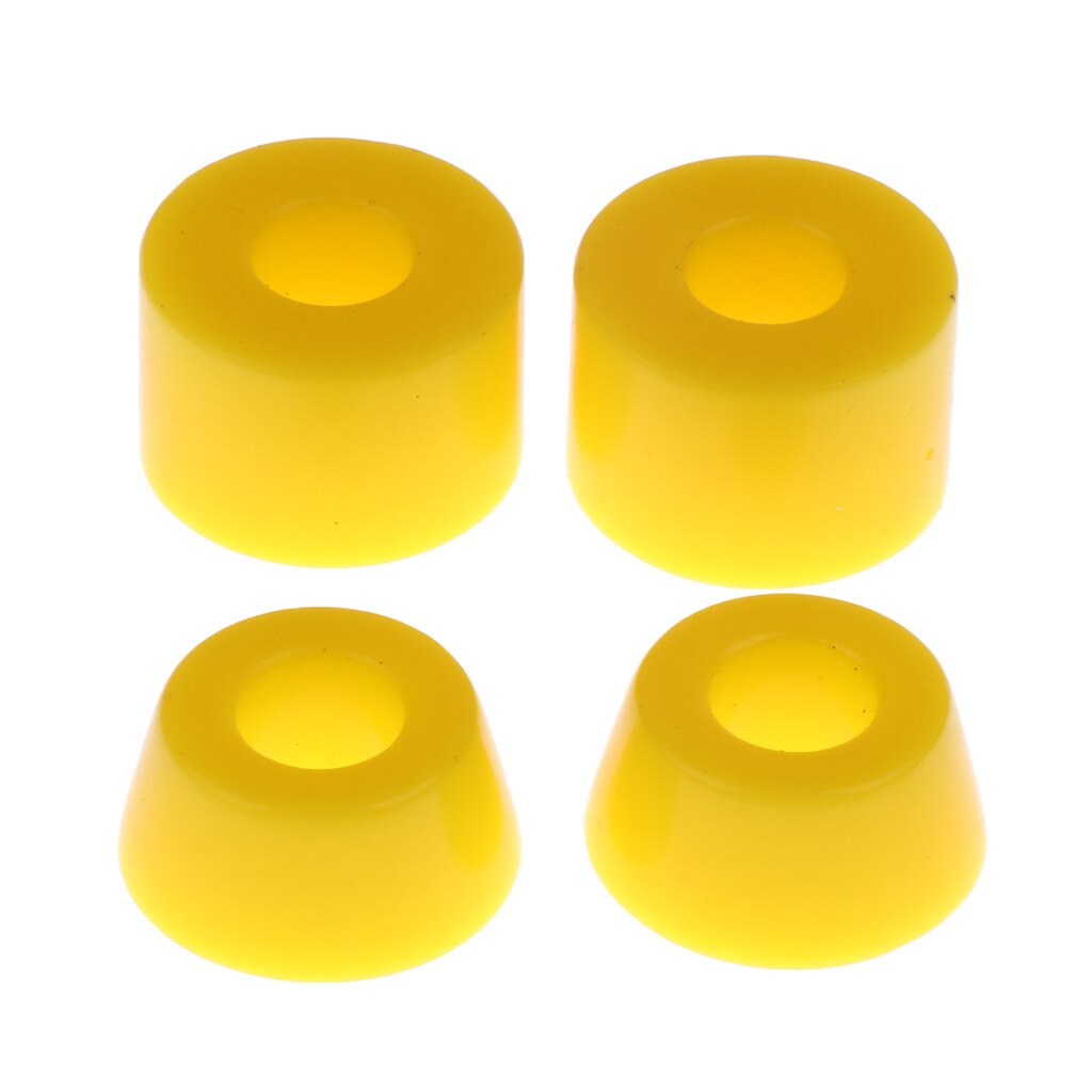 2 einstellen Ersatz Konische Buchsen & Zylindrische Buchsen für Skateboard und Longboard Lastwagen Bausatz 90A 16mm: Gelb