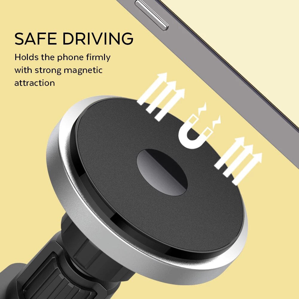 15W Magnetic Wireless Car Charger for iPhone 12 Pro Max - Qi Fast Charge Vent Mount Magsafe Phone Holder