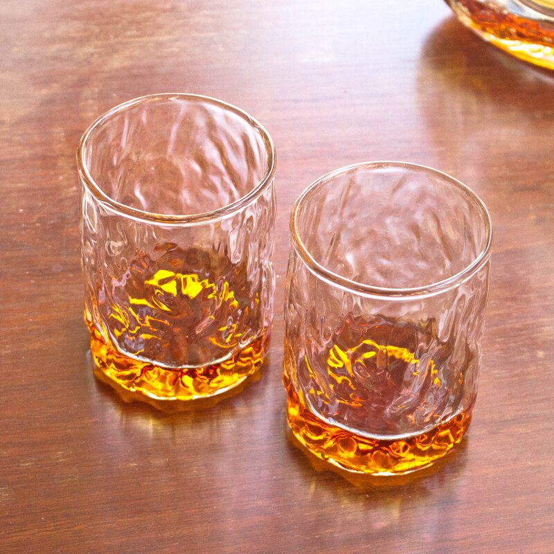 Water Mark Glass lWiskey Cup Classic Glass Water Cup Japanese Style Sake Cup Water Bottles Water Pots Kettles Kitchen Utensils