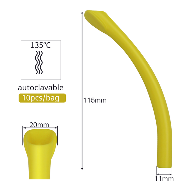 Embouts d&#39;aspiration dentaire forte Autoclavable, embouts d&#39;évacuation en bec de canard, Tube d&#39;aspiration de salive, matériel dentaire, 10 pièces: G