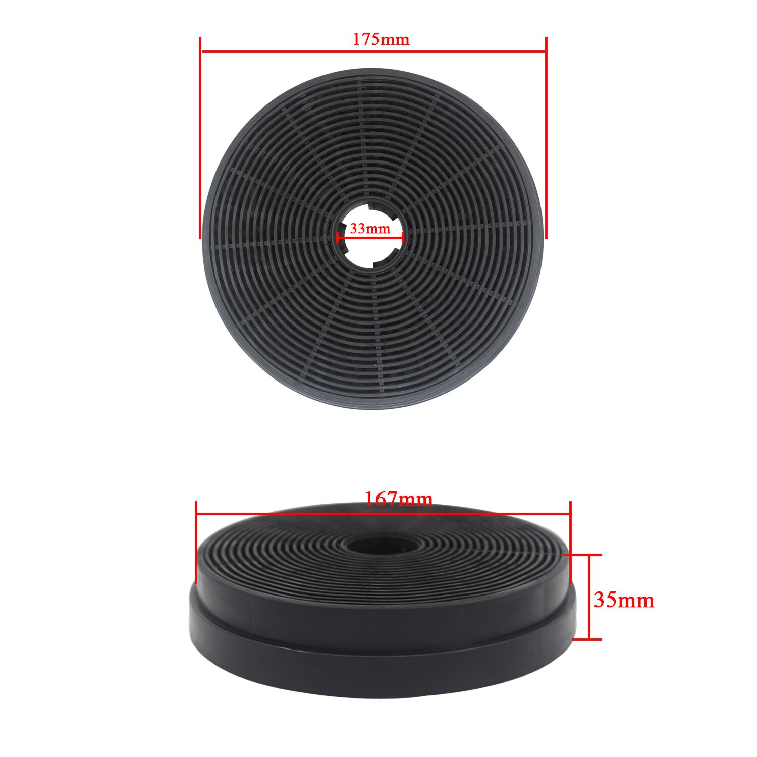 Activated Carbon Filter Luchtreiniger Vervanging Luchtfilter Set Afzuigkap Luchtfilter