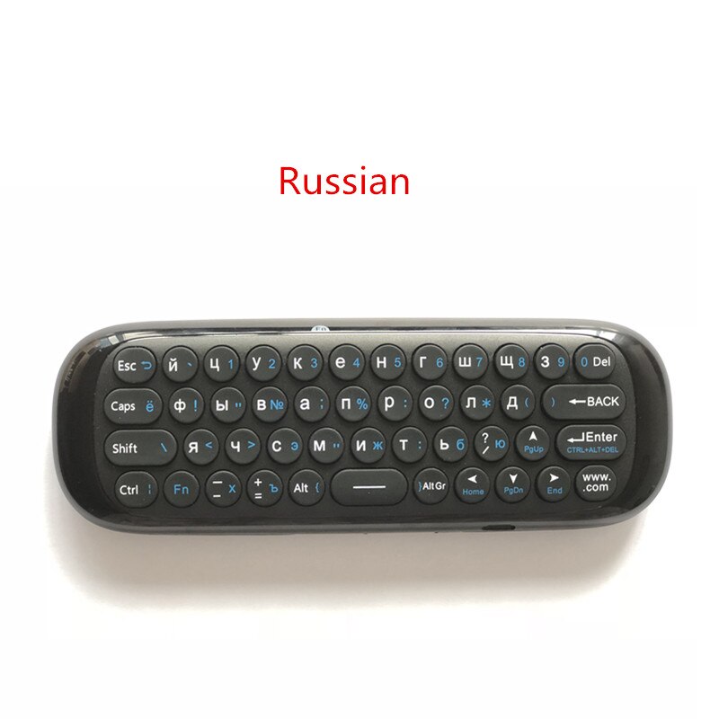 Original Wechip W1 Keyboard Mouse Wireless 2.4G Fly Air Mouse Rechargeble Mini Remote Control For Android Tv Box/Mini Pc/Tv: Russian