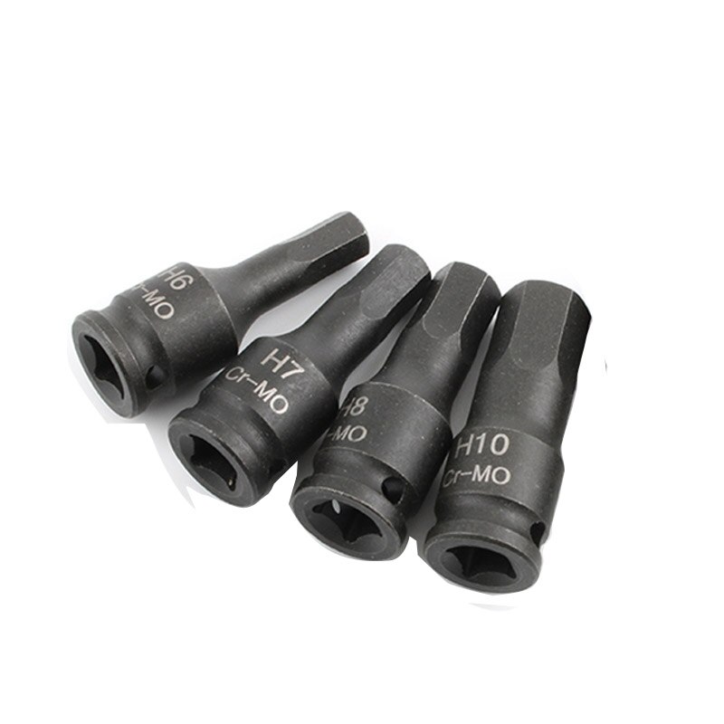 (1 PC) pneumatische 1/4 "Hex Drive Impact Hexagon Hoofd Bit Socket H5 H6 H7 H8 10 H10 H11 H12 38mm lengte