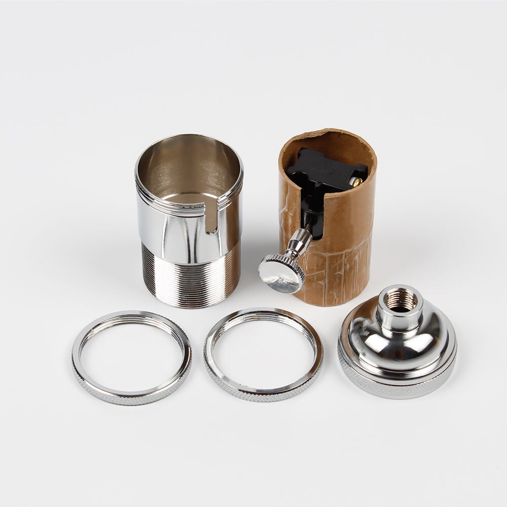 Lampesokkel  e27 industriell lampeholder skrue pæresokkel aluminium retro pendel armaturer luster lampeholdere armatur årgang diy