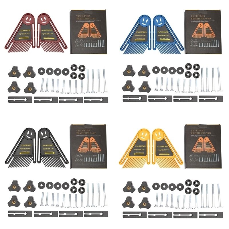 Featherboard Safety Table Saw Push Block Kit Woodworking Engraving Machine Tools