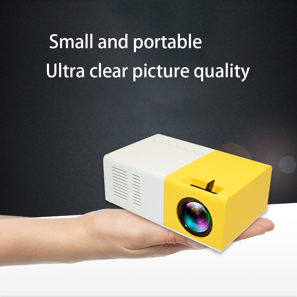 J9 Mini Projector 1080P Hd Projector Ultra Draagbare Projectoren Eu/Us Plug Led Ondersteuning Mobiele Telefoon Multimedia Home theater