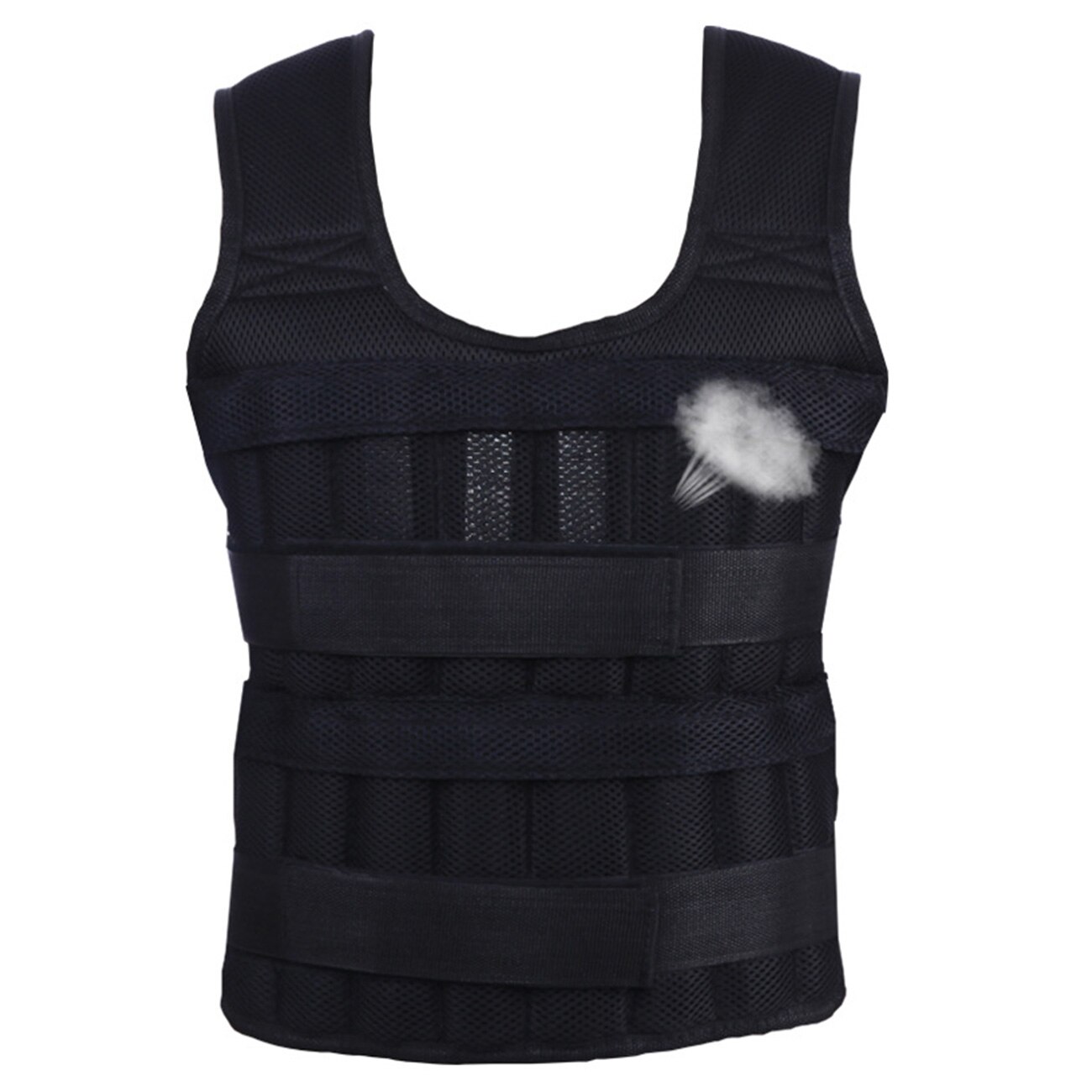 30KG Exercise Loading Weight Vest Boxing Running Sling Training Workout Fitness Adjustable Waistcoat Jacket Sand Clothing