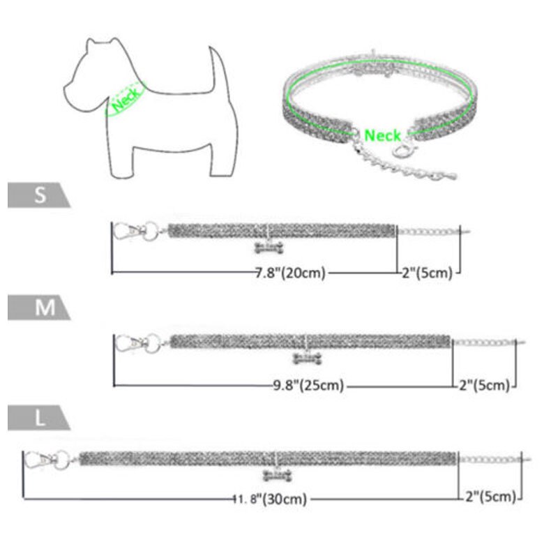 Collier ajustable en strass brillant pour chien, bijoux en cristal, Chihuahua, tendance 2022