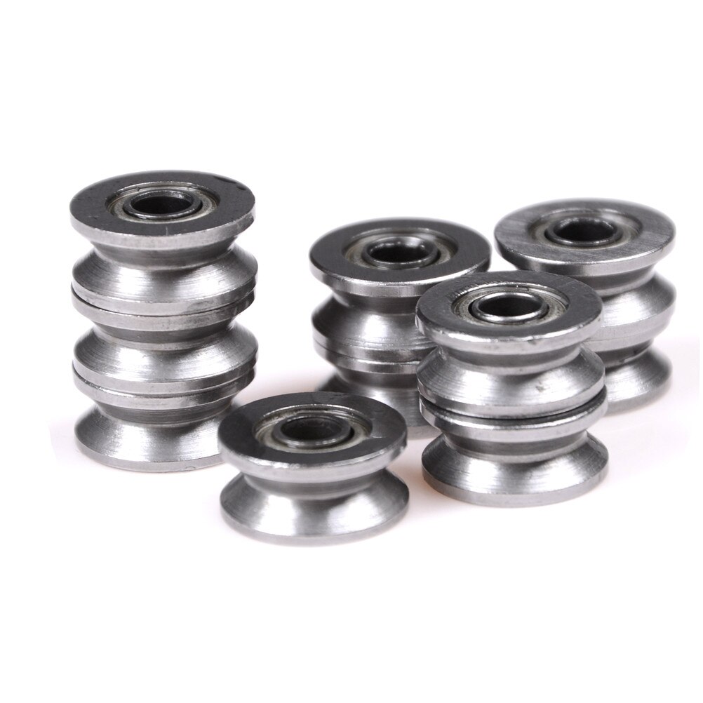 10 stk 4 x 13 x 6mm v624zz v rille rullehjul små kuglelejer remskive hjul leje wire sporføring
