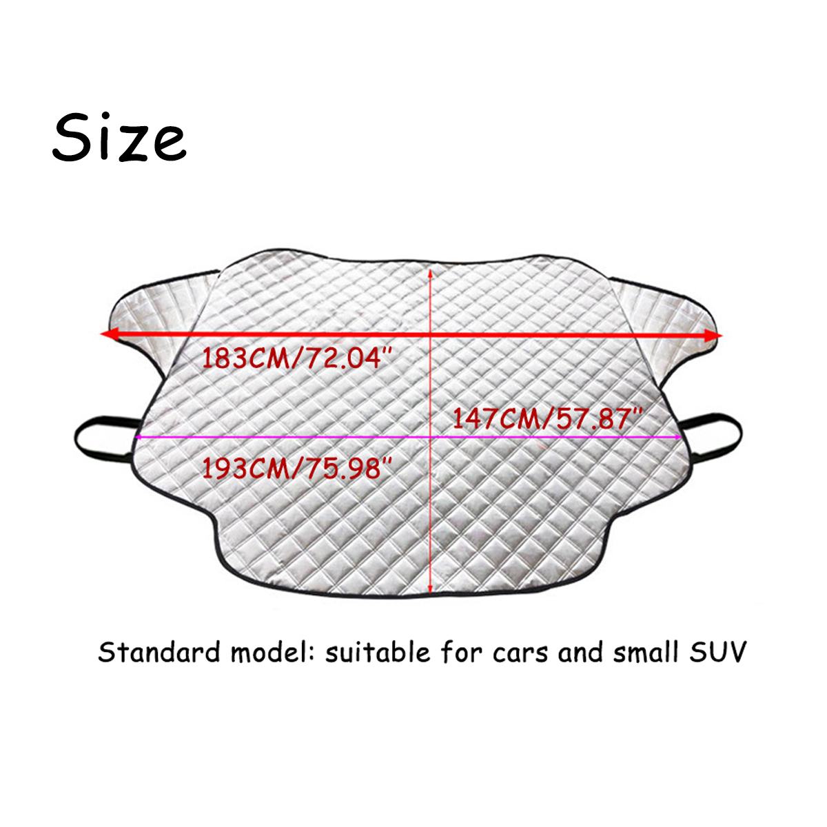 Car Side window sunshade Prevent Snow Ice Sunshade Cover Car Windshield Protector Car Front Window Windscreen Covers: 116x183cm for car