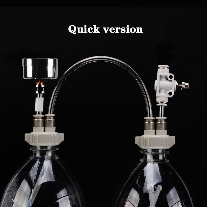 DIY CO2 Generator Aquarium Planted Tank CO2 System kit Valve Generator Bottle Reaction Generator for Aquarium Moss Plant: D201 Quick plug