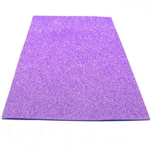 Glitter Foam Paper Spong Paper Diy Craft Manual Paper-Cut Scrapbook Paper Kindergarten Decorations Supplies 20X30 Cm 10 Pcs/Bag: pink purple