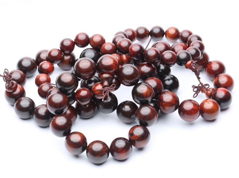 15mm 18mm 20mm Rosewood Big Beads Vintage Wooden Bracelet Handmade Stretch Bracelets For Men Buddha Bangles Jewelry