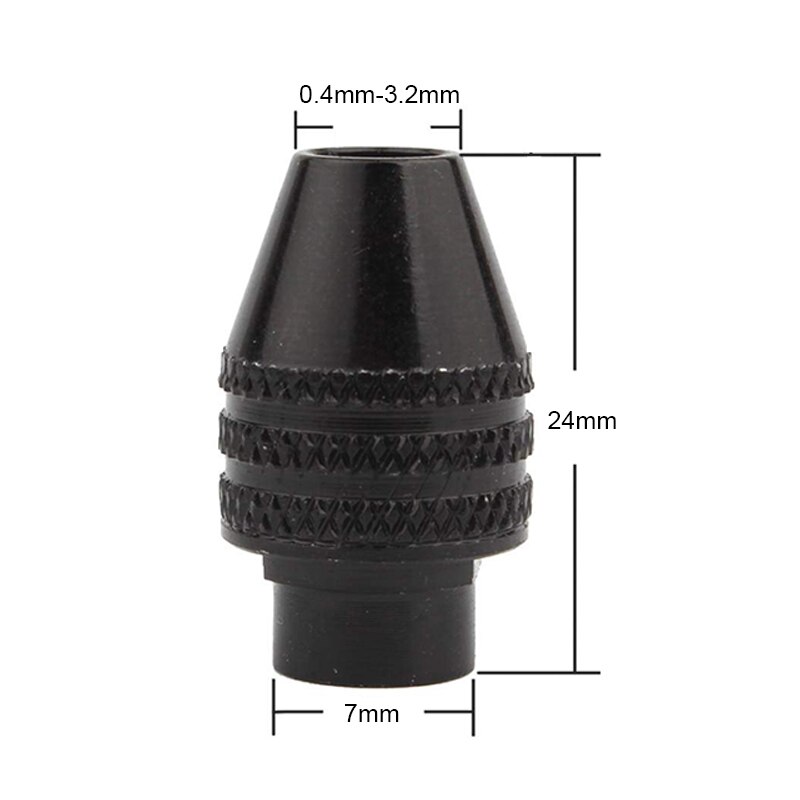 0,8-8mm Bohrer Futter verhexen Schaft Adapter schnell Ändern Keyless Elektrische Bohrer Leuchte Werkzeug Mini Bohrer Futter Und bisschen einstellen: 1Stck