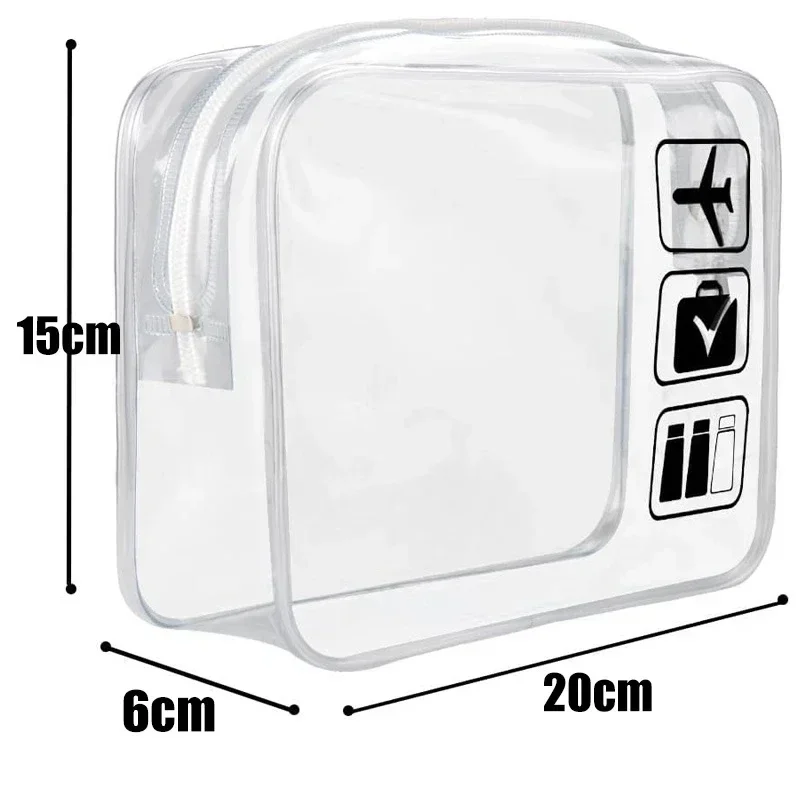 1/3 pièces Transparent fermeture éclair maquillage sac organisateur boîte hommes femmes voyage clair sac cosmétique étanche toilette lavage maquillage sacs: S / green