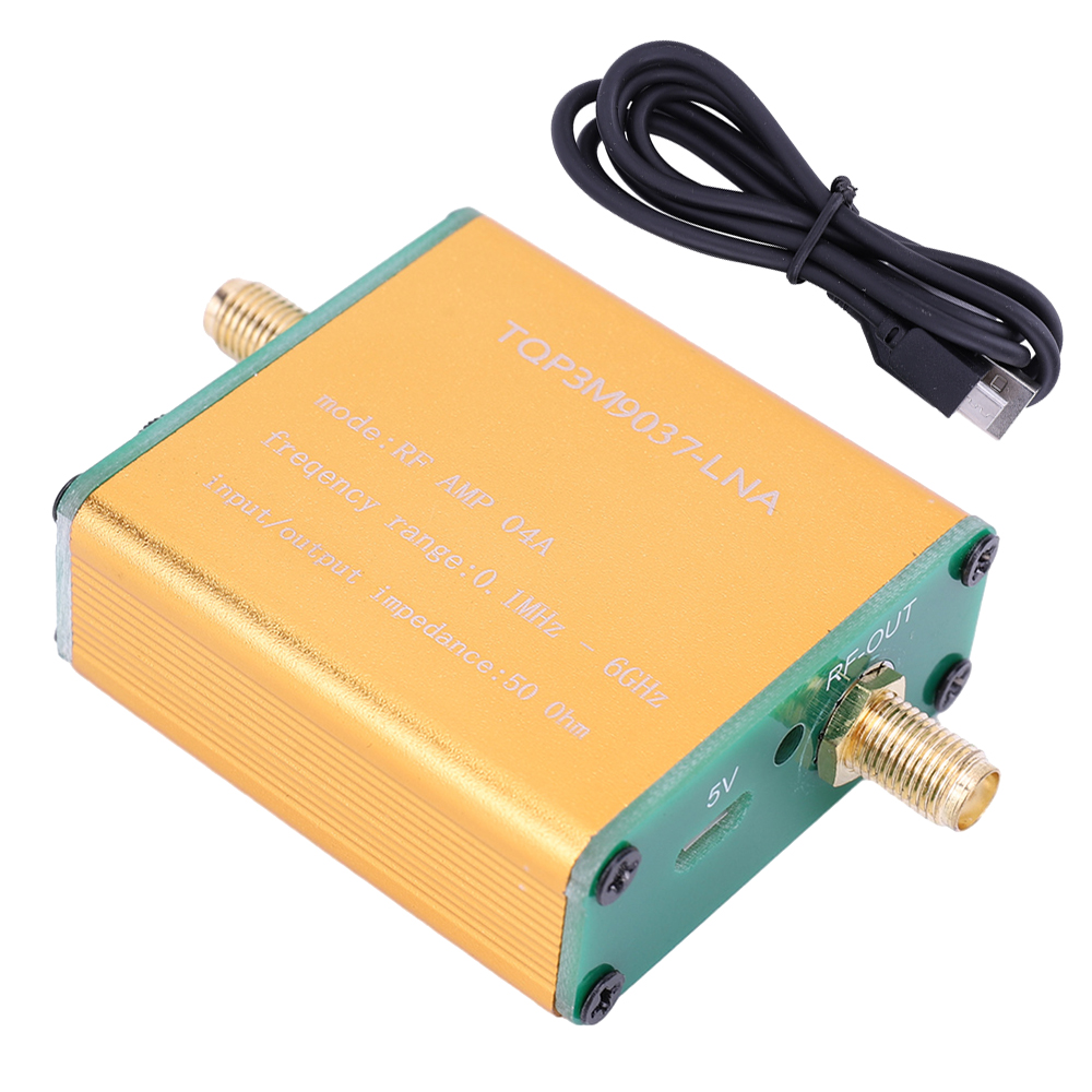 Przedwzmacniacz mocy LNA o wysokim wzmocnieniu 0,1 MHz-6 GHz Moduł wzmacniacza 20 dB Profesjonalny szeroki zakres częstotliwości do radia krótkofalowego FM