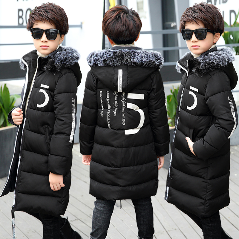 Casaco de inverno masculino 6-10 casacos quentes com capuz para meninos 7wt047