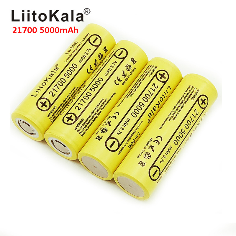 LiitoKala lii-50E 21700 5000mah akumulator 3.7V 5C rozładowanie akumulatory dużej mocy do urządzeń dużej mocy