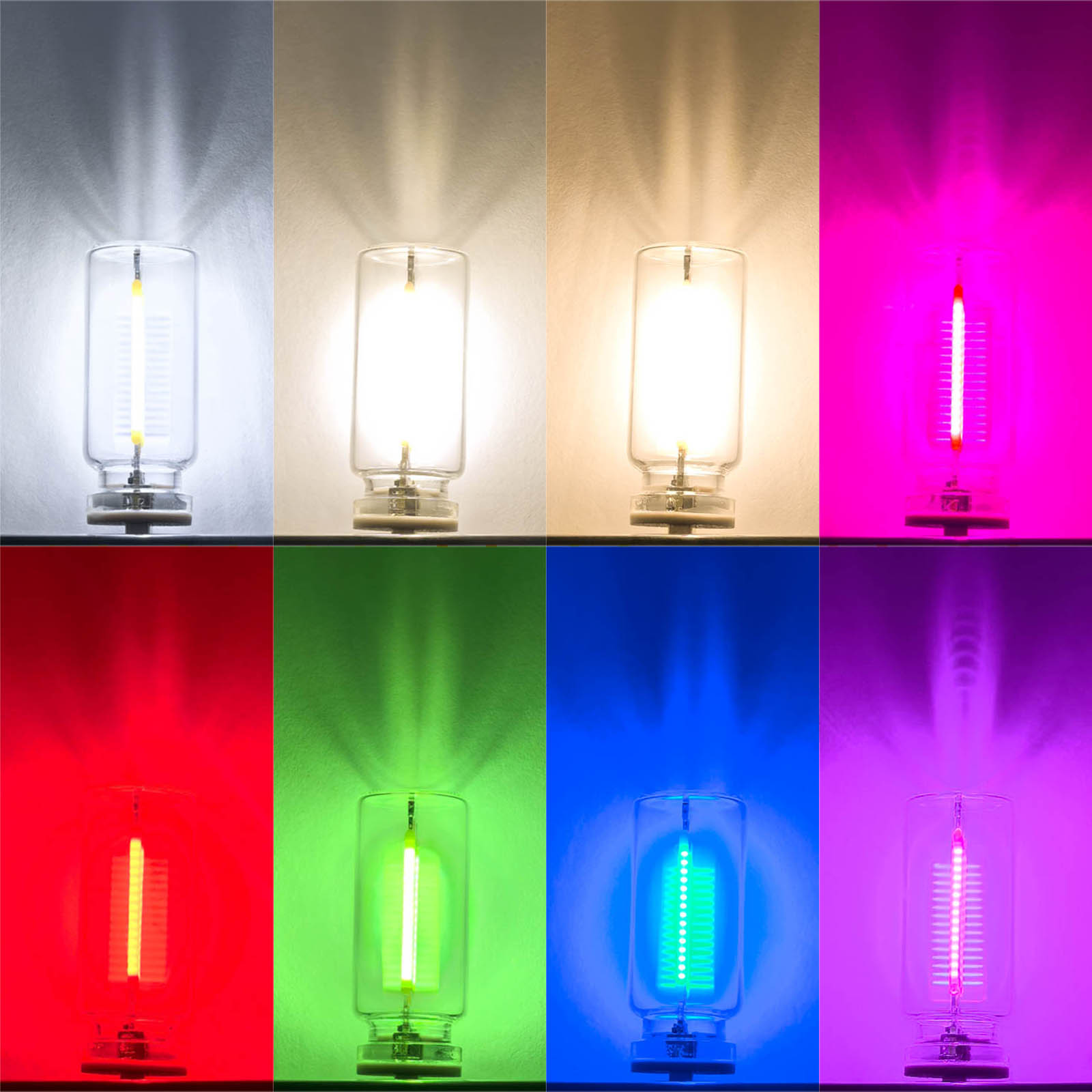 Bombilla LED de filamento USB Retro, luz nocturna con atenuación táctil, luz de ambiente para coche, luz de ambiente para dormitorio, mesita de noche, ahorro de energía, luz nocturna para dormir