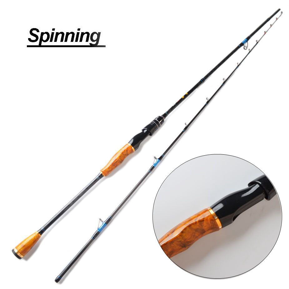 Gold Camphor Fishing Rod Boat Jigging 1.8m 2.1m MH 50-180g Fast Action Ultralight Spinning Sea Fishing Rod Casting: 1PCS Spinning rod / 2.1m MH