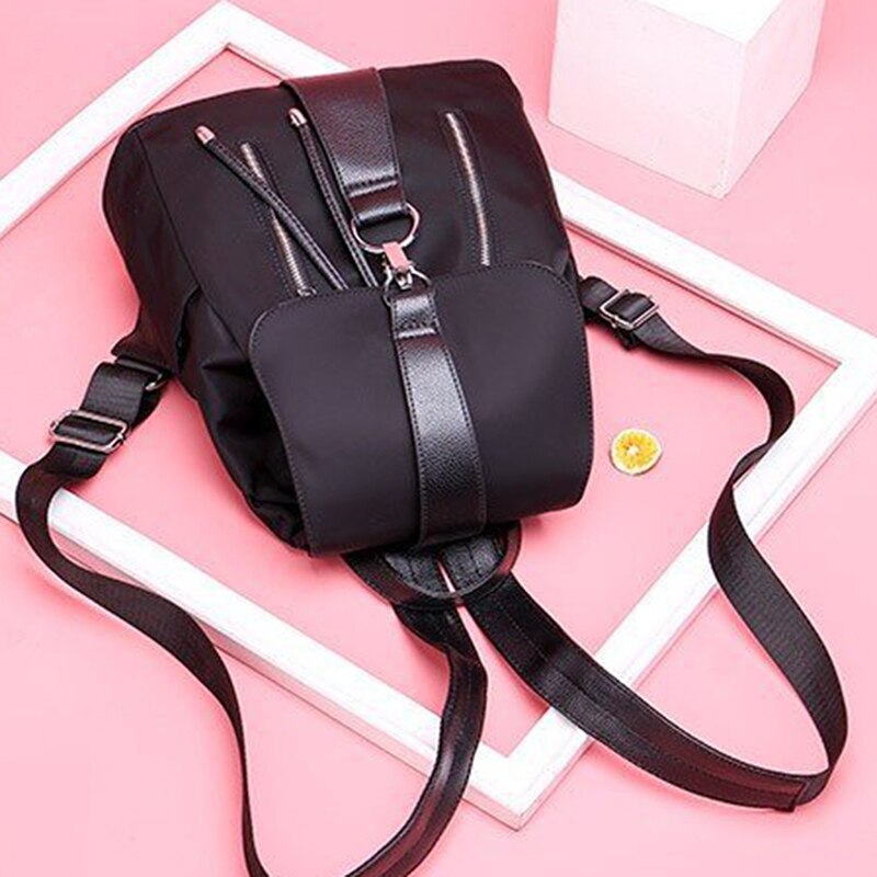 Anti-theft Waterproof Backpack Women School Bags for Girls Travel Black Backpack Rucksack Large Capacity