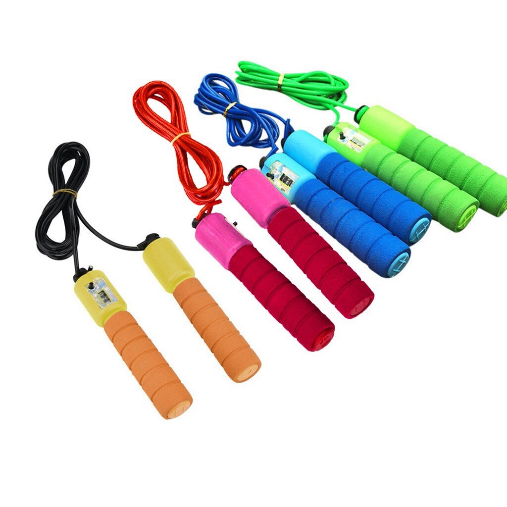 Kids Children Jump Rope Skipping Rope Adjustable Length Automatic Counting Gym Workouts Portable Skip Rope Crossfit Sport#50