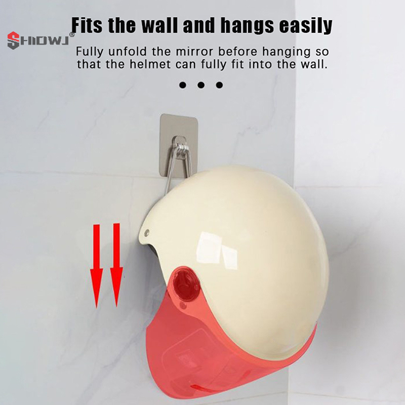 Motorcycle Helmet Rack Multipurpose Wall Mount Metal Hooks For Helmets Holder Mount Bicycle Helmet Display Hanger Stand