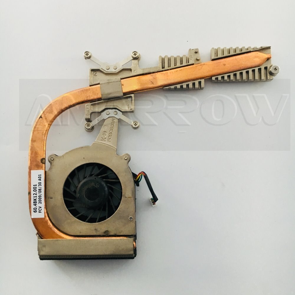 Original For DELL laptop heatsink cooling fan cpu cooler 1440 M1440 CPU heatsink Fan+brass radiator