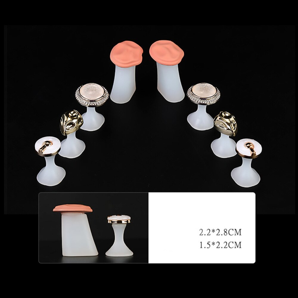Japanse Vinger Splitter Siliconen Nail Splitter Siliconen Vingertop Divider Vinger Teen Spacers Draagbare Manicure Teen Separator Fo