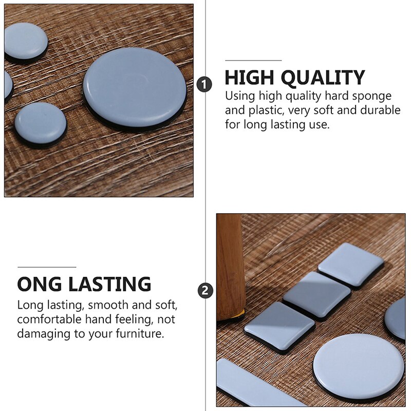 Furniture Legs Slider Pads Self-Adhesive Anti-abrasion Floor Protector Easy Move Heavy Table Sofa Glides Mat Home Supplies