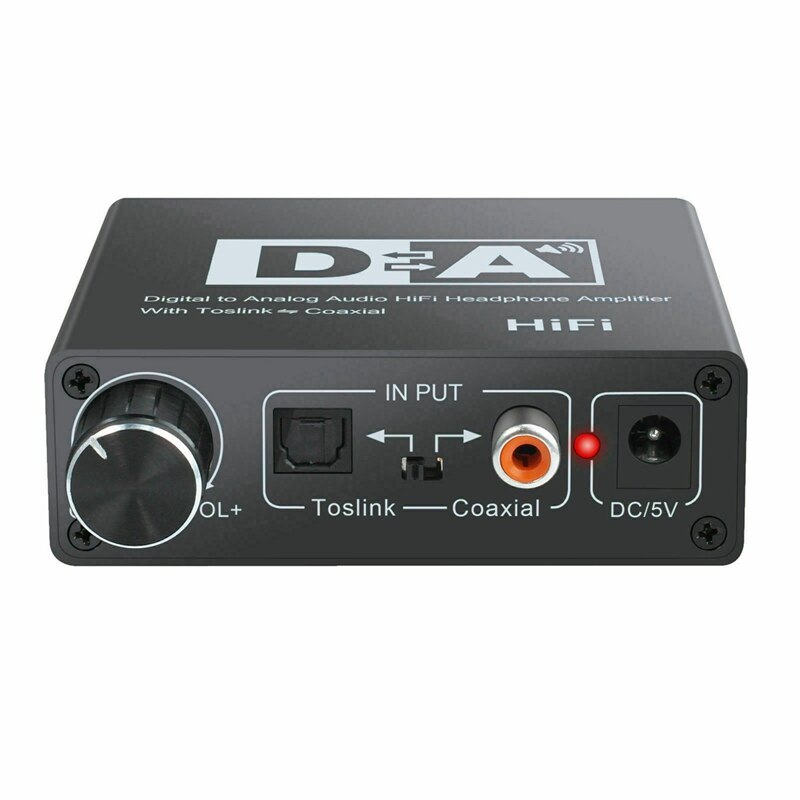 192 khz digital optisk koaxial toslink till analog rca 3.5mm o hifi-omvandlare med spdif