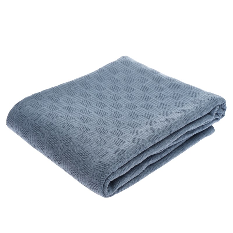 Japan Katoenen Deken Voor Bed Plaid Op De Bank Dubbele Koningin Koning Sprei Baby Volwassen Gooi Dekens Beddengoed Bed Cover: Blauw / 235x200cm