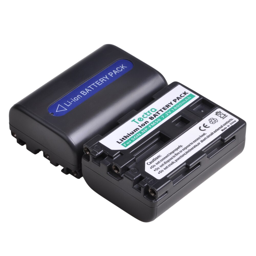 2X1800Mah NP-FM50 NPFM50 Np FM50 FM50h Li-Ion Batterij Voor Sony NP-FM51 NP-FM30 NP-FM55H DCR-PC101 A100 Serie DSLR-A100: only 2pc battery