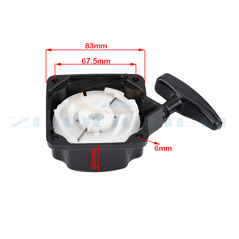 Universal Pull Start Recoil Puller Brush Cutter Strimmer Assembly ABS Recoil Pull Start Lawn Trimmer Parts Garden Tools