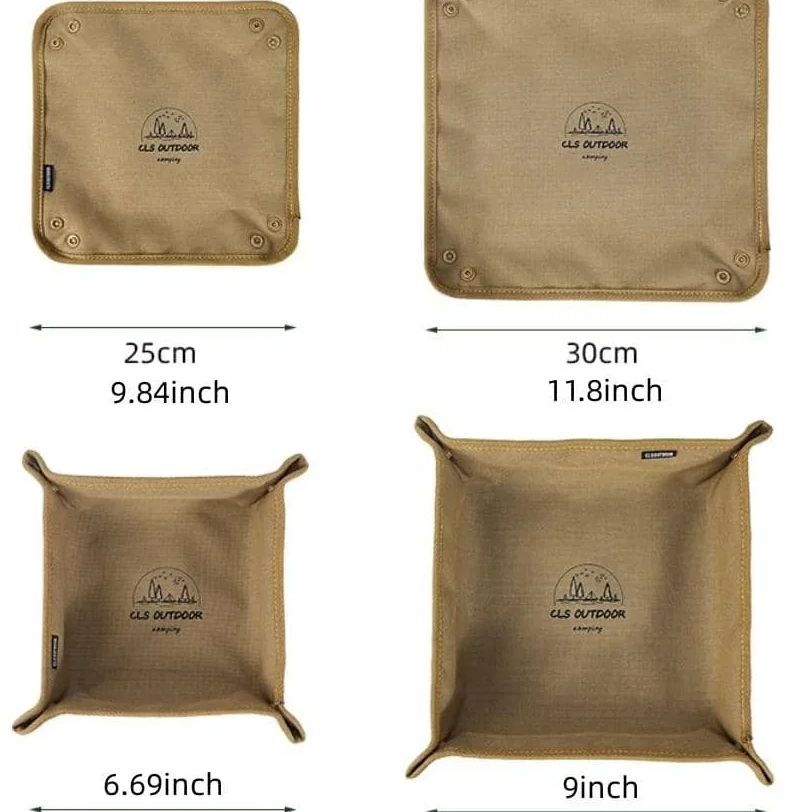 1pc Portable Camping Organizer Tray - Compact Home and Travel Storage Box for Clutter-Free Camping