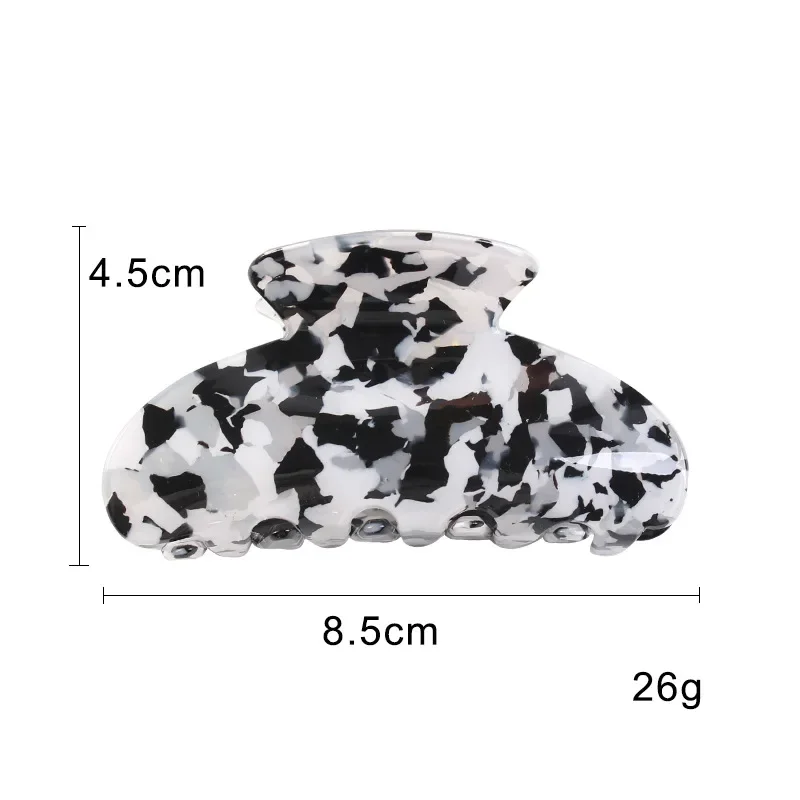 3.35 Inch Korean Style Acrylic Sheet Printing Hair Claw for Women ladies Crab Shaped Hair Clip Clamps Hair Jewelry