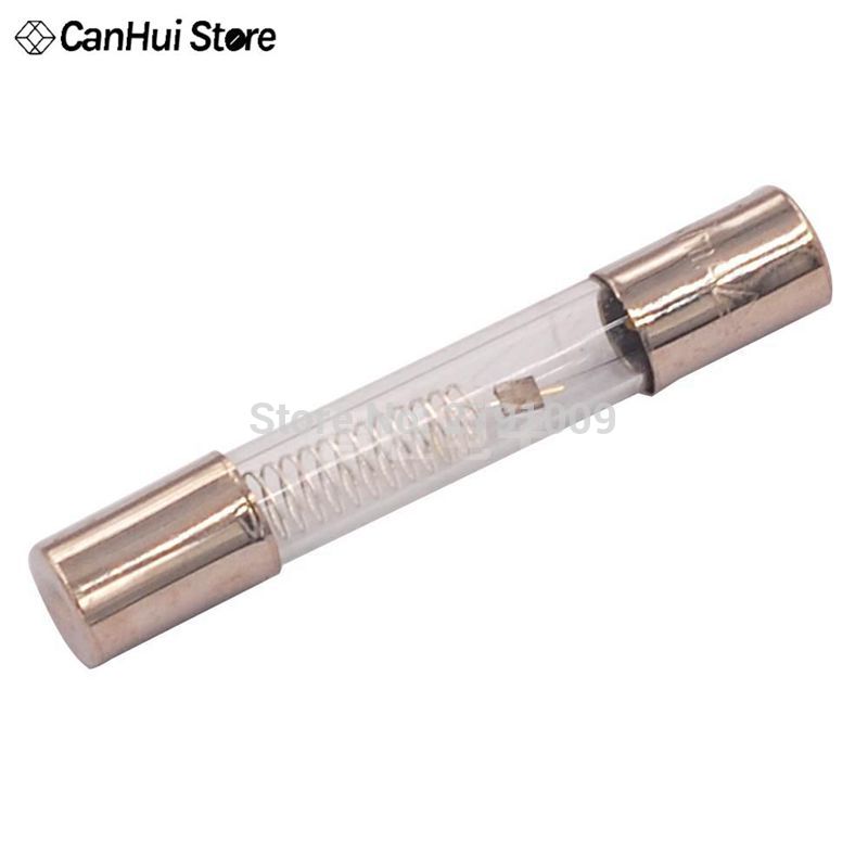5/10 Uds 5KV microondas fusible de horno 6,4*40mm 0.5A 0.6A 0.65A 0.7A 0.75A 0.8A 0.85A 0.9A 1A fusible de tubo de vidrio 6x40mm de alta presión fusible